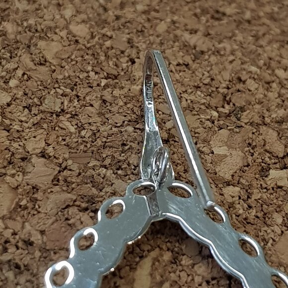 Italian sterling silver earrings - Picture 3 of 5